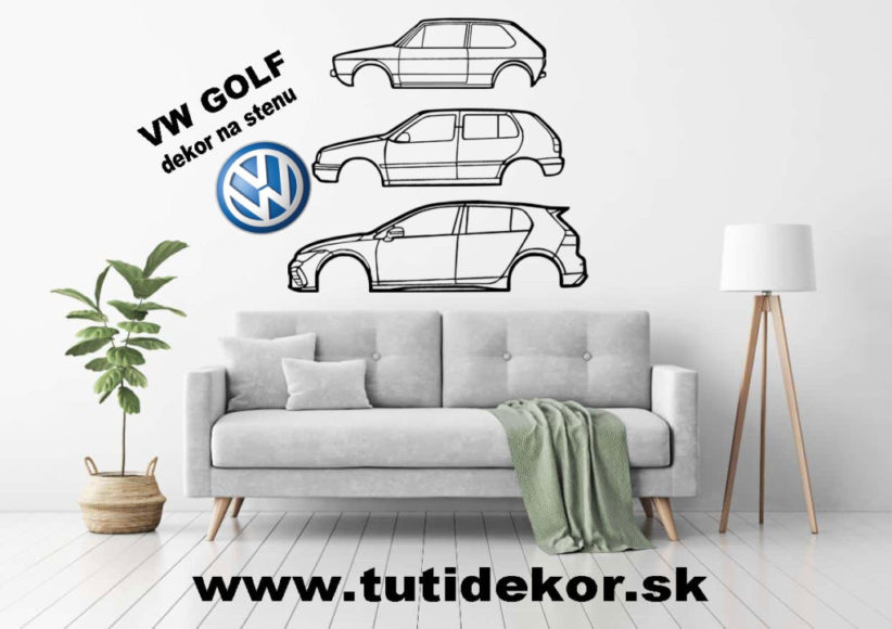 VW golf dekorácia
