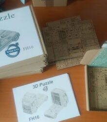 3D drevené puzzle kamión